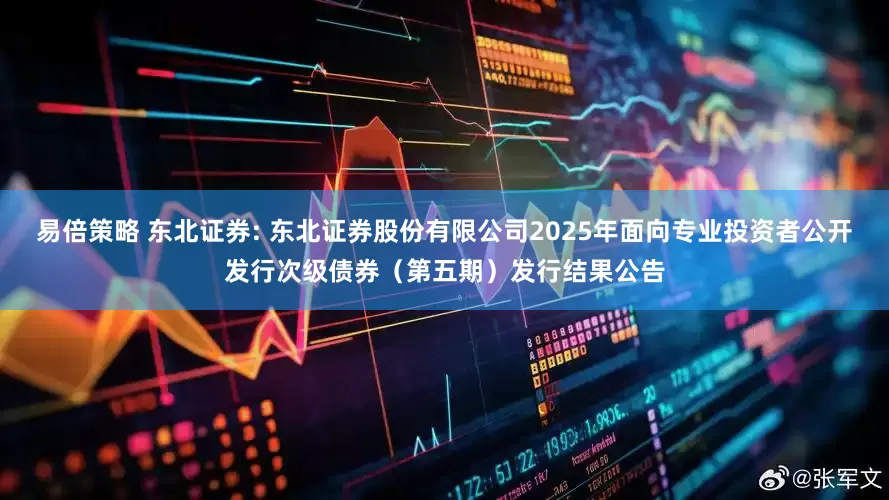 易倍策略 东北证券: 东北证券股份有限公司2025年面向专业投资者公开发行次级债券（第五期）发行结果公告