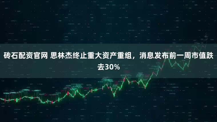 砖石配资官网 思林杰终止重大资产重组，消息发布前一周市值跌去30%